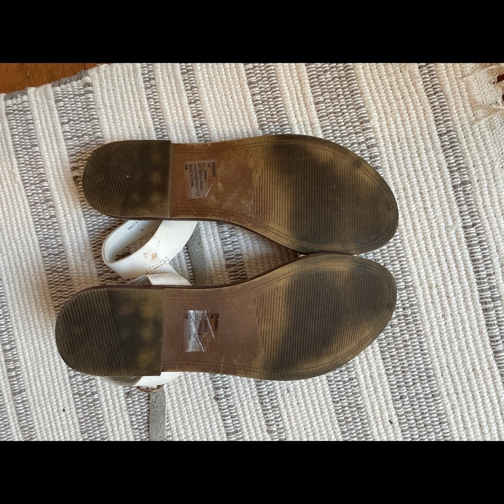Steve Madden White Sandals, Size 7 - Picture 3 of 3